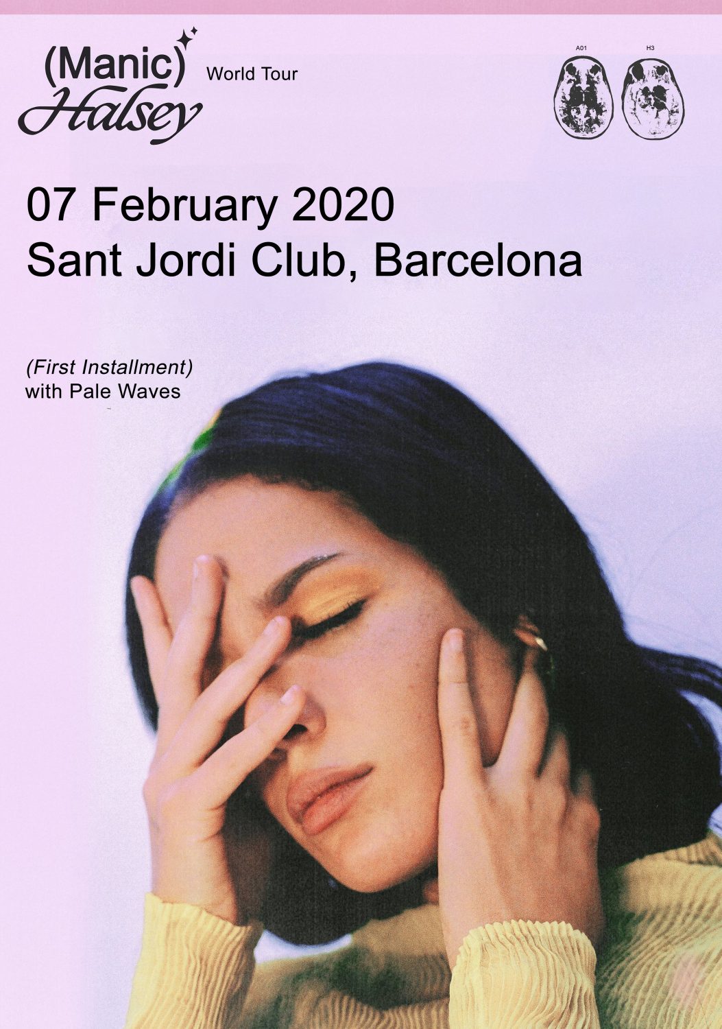 HALSEY BARCELONA Sant Jordi Club Poster Manic 2020 Tour