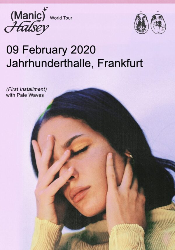 HALSEY Manic 2020 World Tour: FRANKFURT Jahrhunderthalle Poster