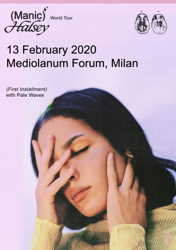 HALSEY Manic 2020 World Tour: MILAN Mediolanum Forum Poster