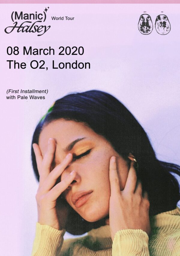 HALSEY Manic 2020 World Tour: LONDON The O2 Arena Poster
