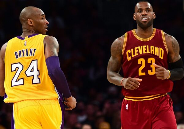 KOBE BRYANT & LeBron James Poster Print