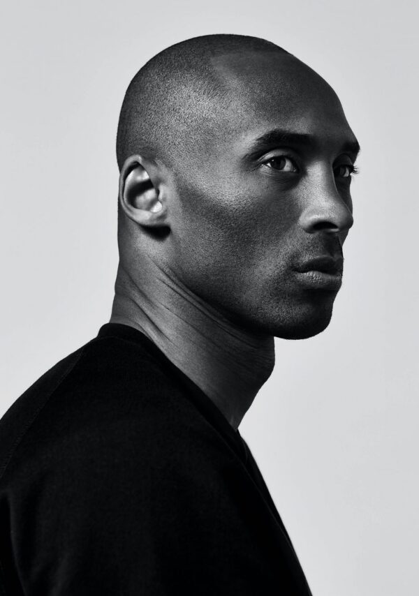 KOBE BRYANT Black & White Portrait Poster Print
