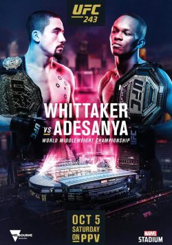 UFC 243 Robert Whittaker vs. Israel Adesanya Poster