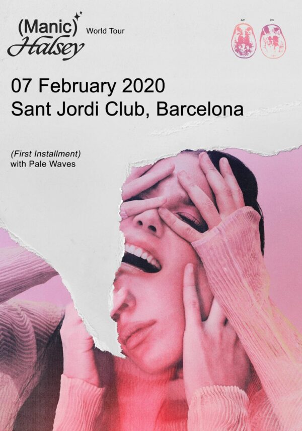 HALSEY Manic 2020 World Tour: BARCELONA Sant Jordi Club Poster