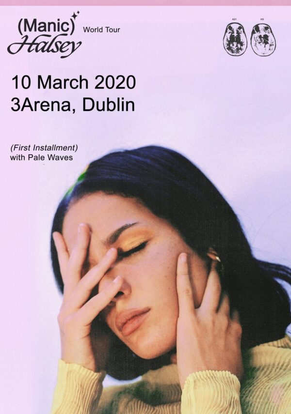 HALSEY Manic 2020 World Tour: DUBLIN 3Arena Poster