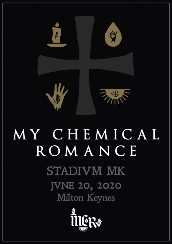 MY CHEMICAL ROMANCE The Return 2020 Tour: STADIUM MK Milton Keynes - 20th June 2020 Poster Print