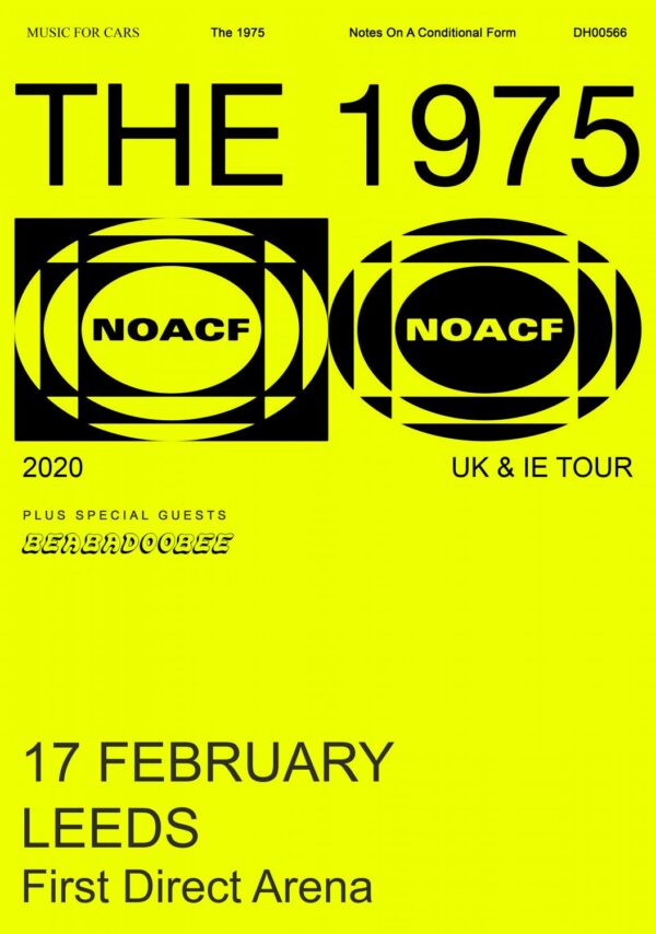 THE 1975 Notes on a Conditional Form UK 2020 Tour: LEEDS First Direct Arena Poster