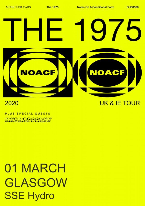 THE 1975 Notes on a Conditional Form UK 2020 Tour: GLASGOW SSE Hydro Poster