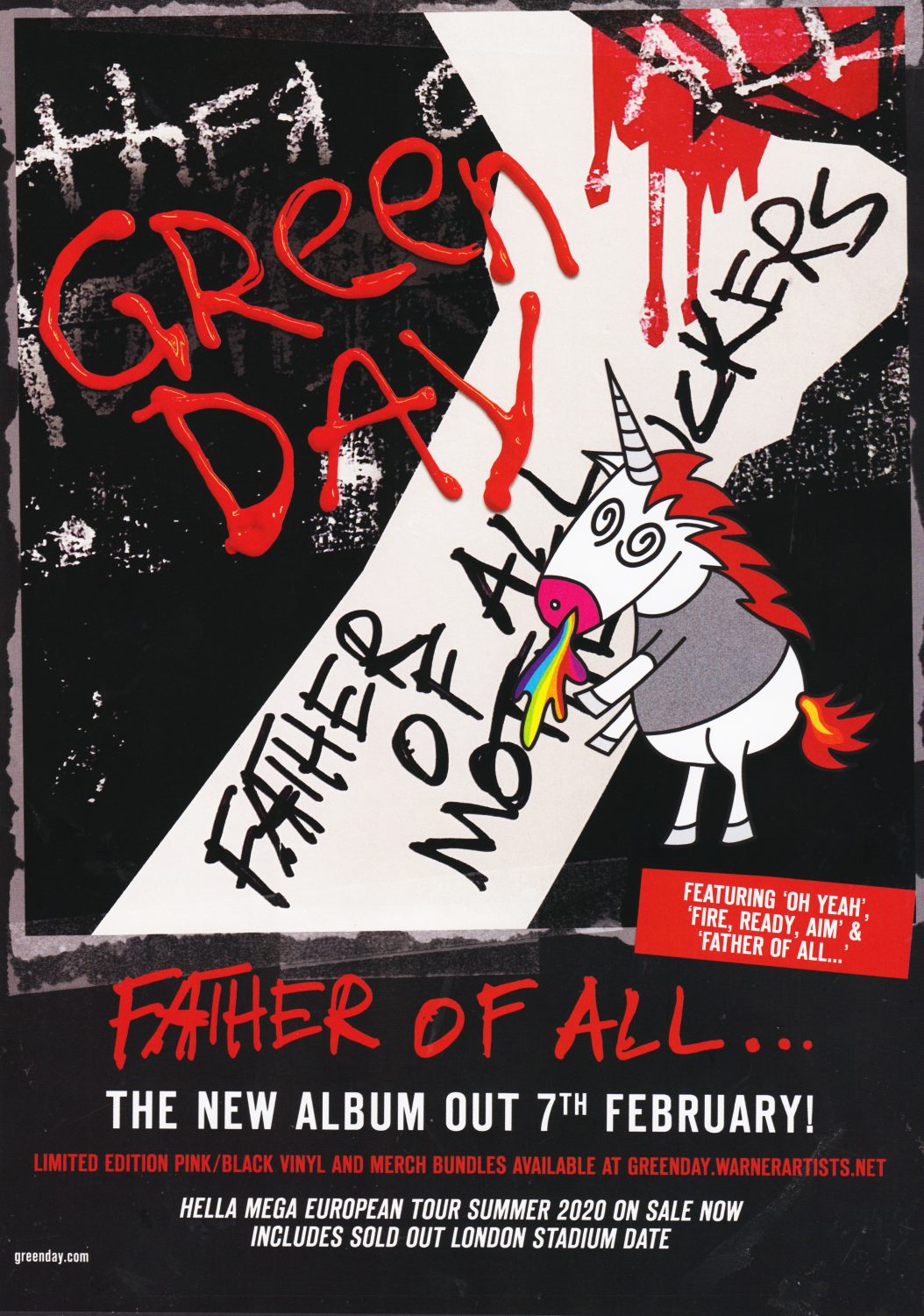 GREEN DAY Father Of All Album Poster Print