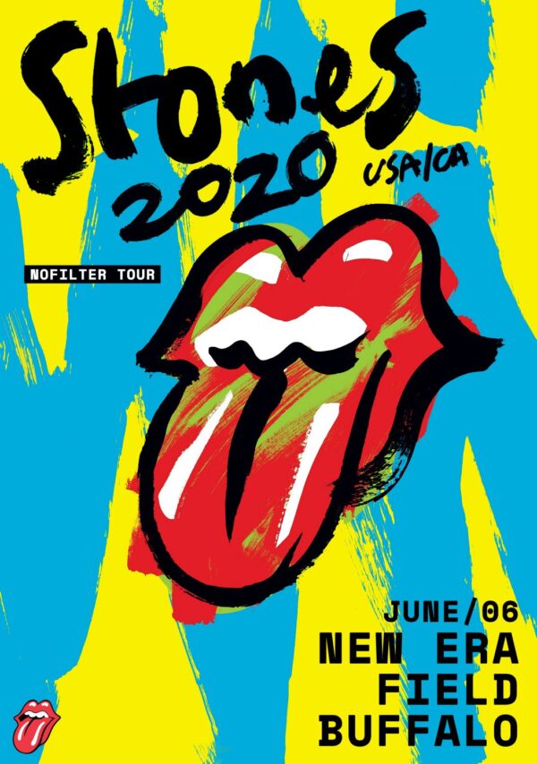 ROLLING STONES No Filter 2020 Tour: BUFFALO New Era Field Poster
