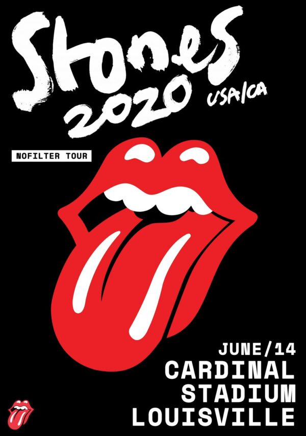 ROLLING STONES No Filter 2020 Tour: LOUISVILLE Cardinal Stadium Poster