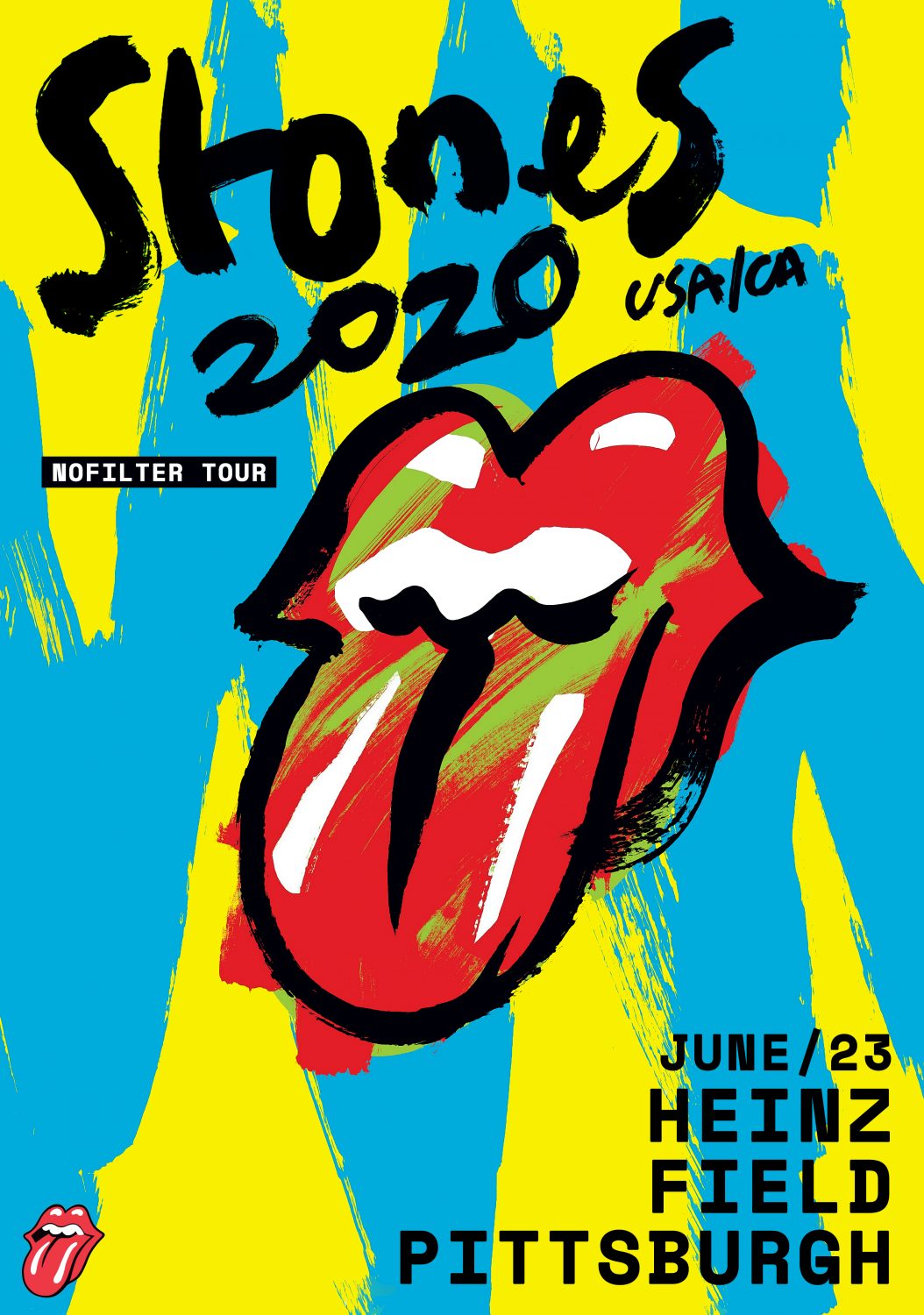 ROLLING STONES No Filter 2020 Tour: PITTSBURGH Heinz Field Poster