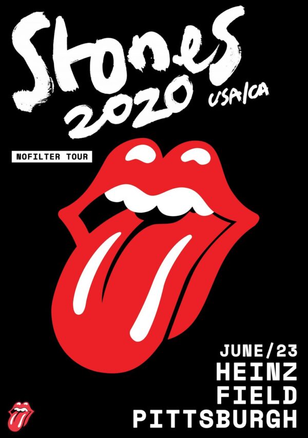 ROLLING STONES No Filter 2020 Tour: PITTSBURGH Heinz Field Poster