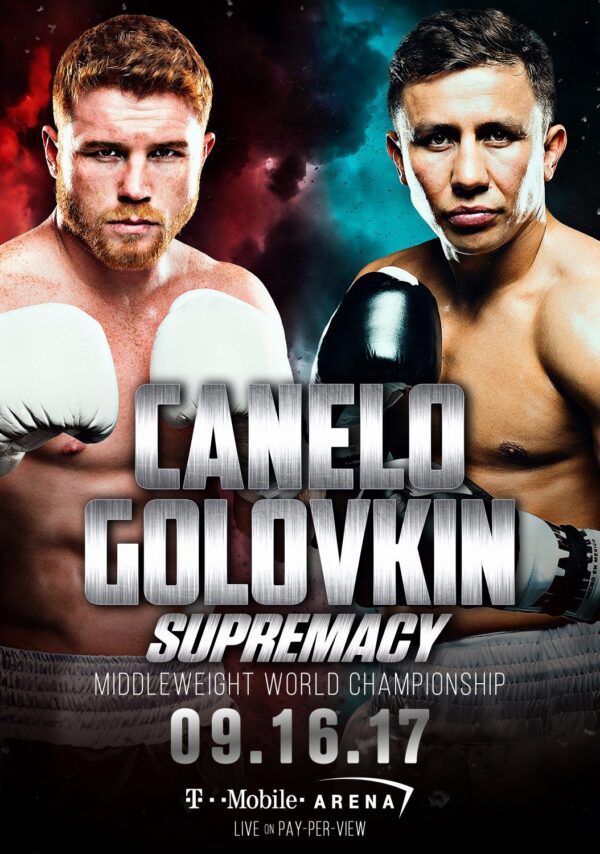 SAUL CANELO ALVAREZ vs GENNADY GOLOVKIN Boxing Poster