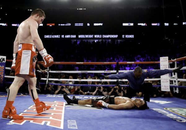 SAUL CANELO ALVAREZ vs. AMIR KHAN Boxing Poster