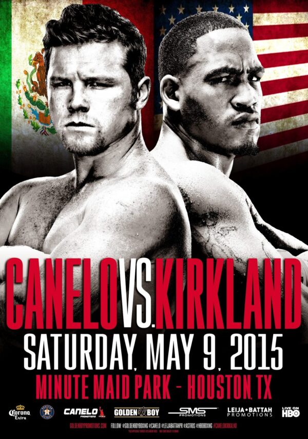 CANELO ALVAREZ vs. JAMES KIRKLAND May 9th 2015 Poster