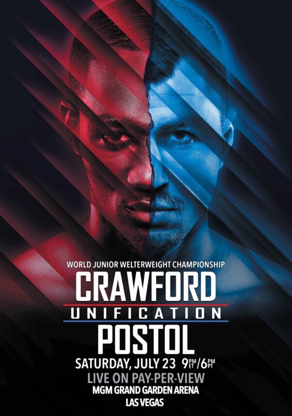 TERENCE CRAWFORD vs. VIKTOR POSTOL Unification Poster Print