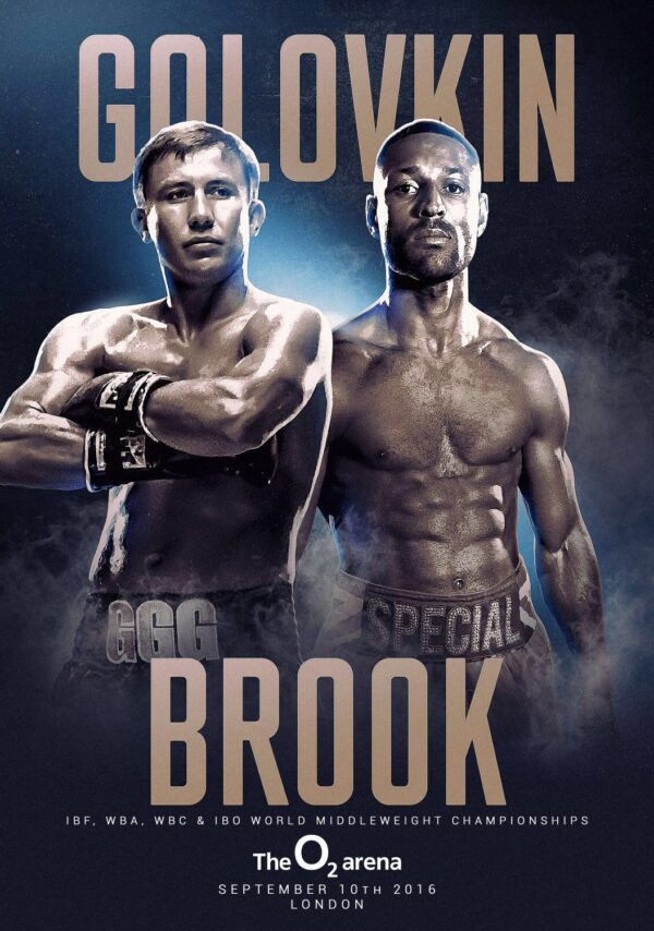 GENNADY GOLOVKIN vs KELL BROOK September 10 2016 Poster