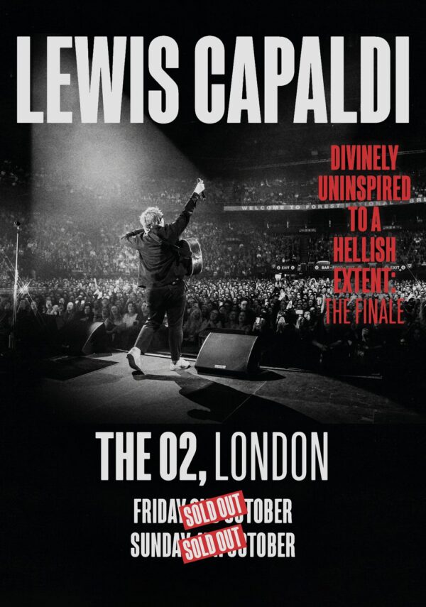 LEWIS CAPALDI Divinely Uninspired 2020 UK Tour: LONDON The 02 Poster Print