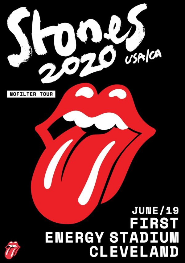 ROLLING STONES No Filter 2020 Tour: CLEVELAND FirstEnergy Stadium Poster