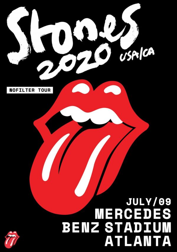 ROLLING STONES No Filter 2020 Tour: ATLANTA Mercedes-Benz Stadium Poster