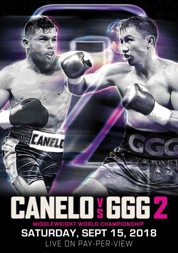 SAUL CANELO ALVAREZ vs GENNADY GOLOVKIN 2 Boxing Poster
