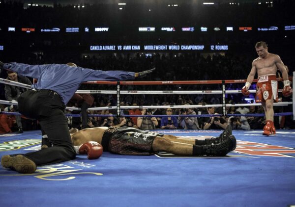SAUL CANELO ALVAREZ vs. AMIR KHAN Boxing Poster
