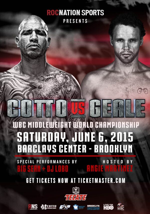 MIGUEL COTTO vs. DANIEL GEALE June 6th 2015 Poster