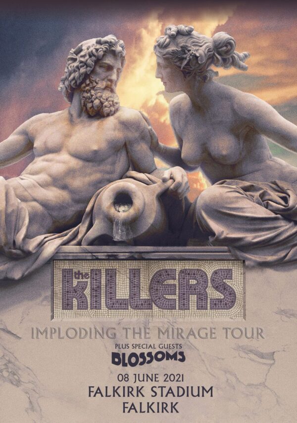 THE KILLERS Imploding The Mirage 2021 Tour: FALKIRK Stadium 08/06 Poster