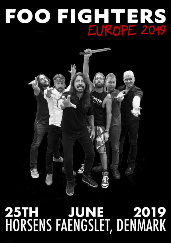 FOO FIGHTERS Concrete & Gold 2019 European Tour: Horsens Faengslet, Denmark Poster Print