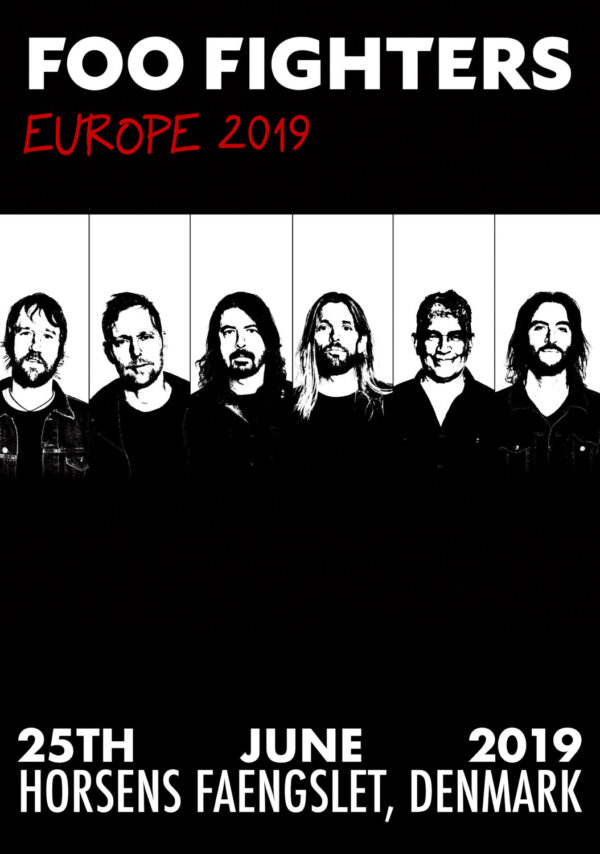FOO FIGHTERS Concrete & Gold 2019 European Tour: Horsens Faengslet, Denmark Poster Print