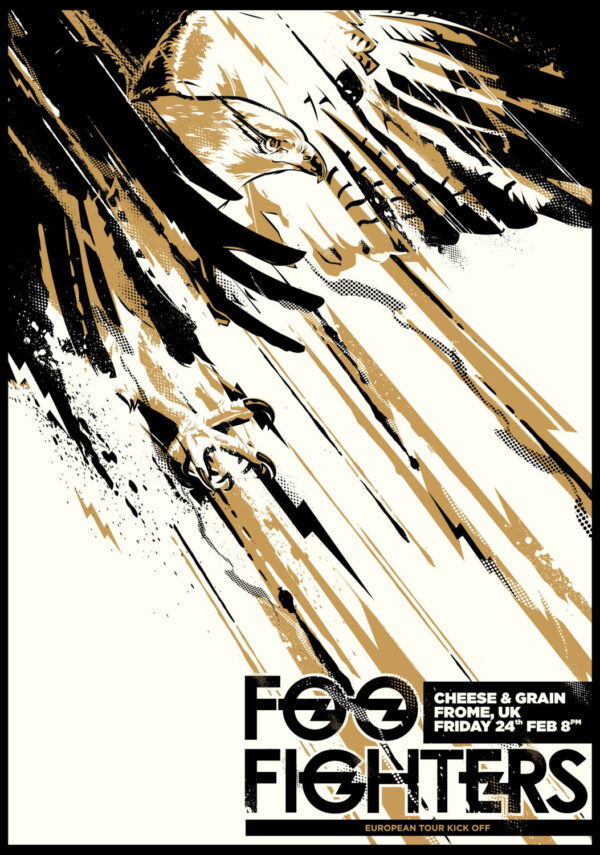 FOO FIGHTERS Concrete & Gold 2017 Tour: Cheese & Grain, Frome Poster