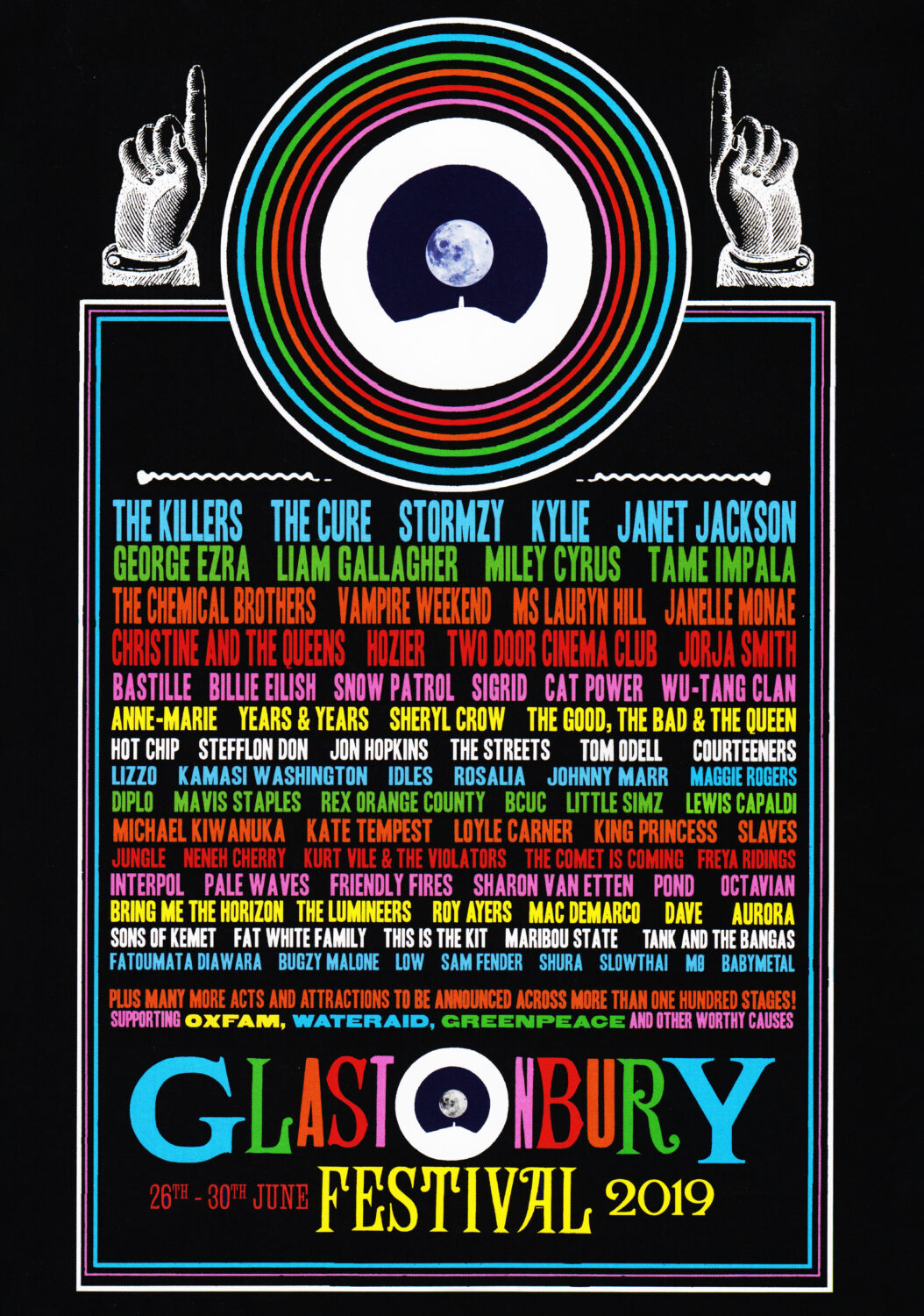 GLASTONBURY FESTIVAL 2019 Poster Print