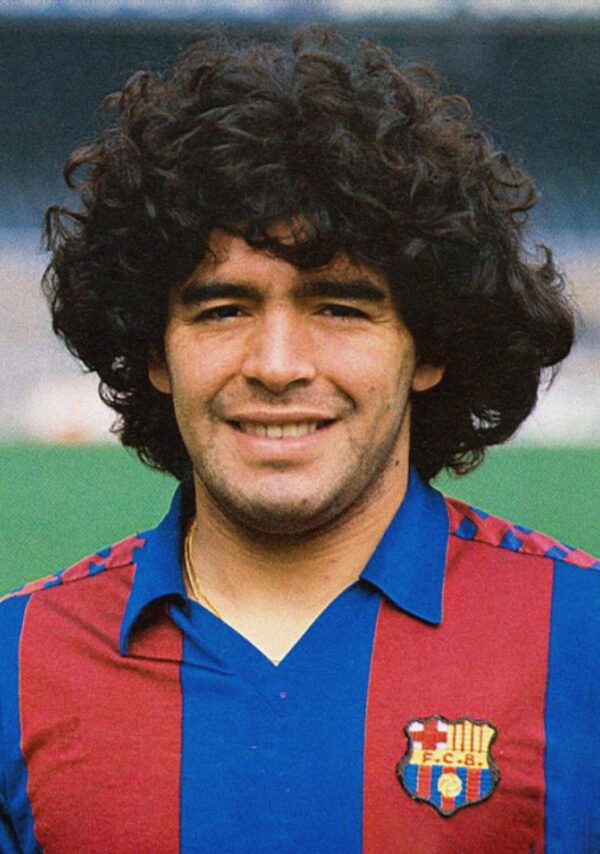 DIEGO MARADONA Barcelona Portrait Poster