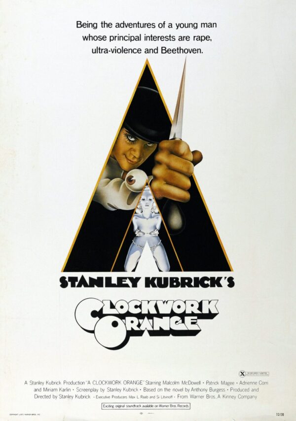 A Clockwork Orange Movie Poster - Classic 70's Vintage Poster Print