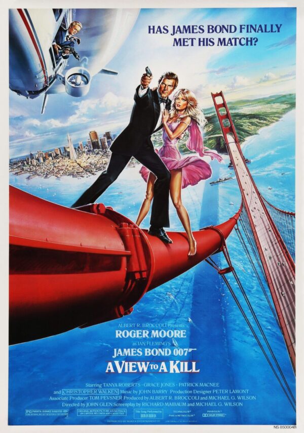 A View To A Kill (James Bond) Movie Poster - Classic 80's Vintage Poster