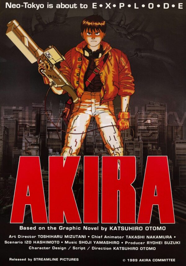 Akira (Katsuhiro Otomo) Japanese Movie Poster - Classic 80's Vintage Poster Print