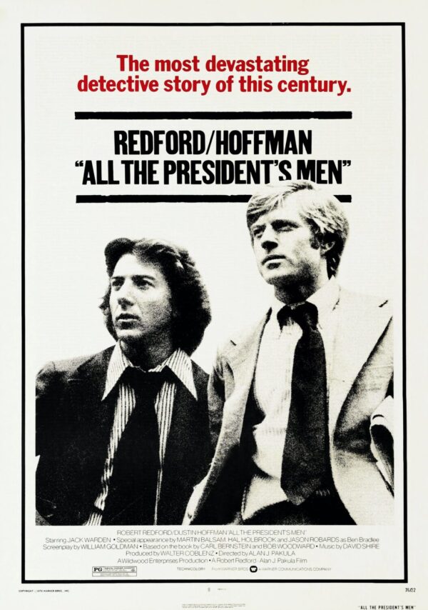 All The President's Men Movie Poster - Classic 70's Vintage Poster Print