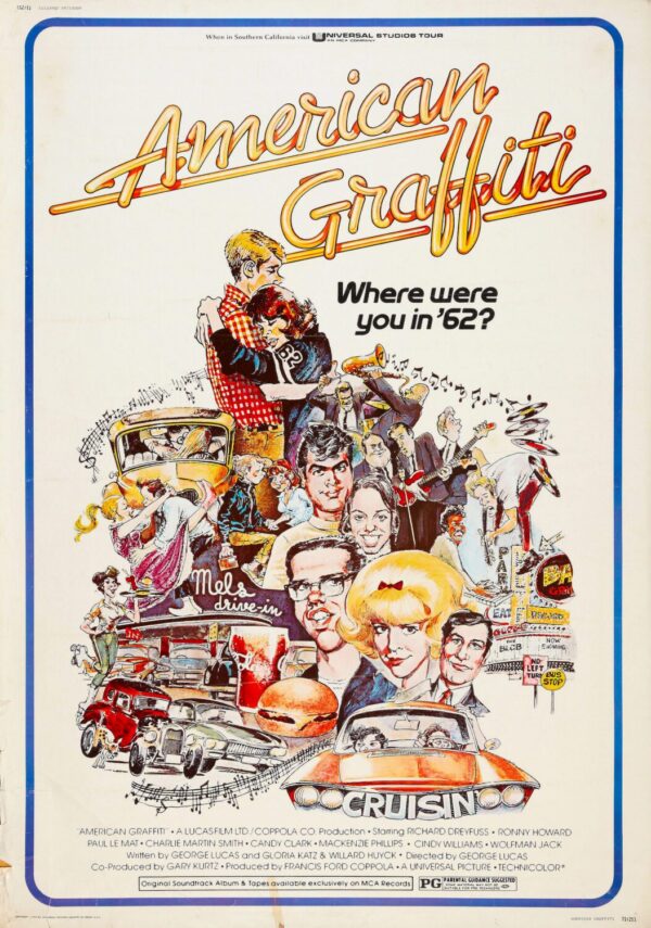 American Graffiti Movie Poster - Classic 70's Vintage Poster Print