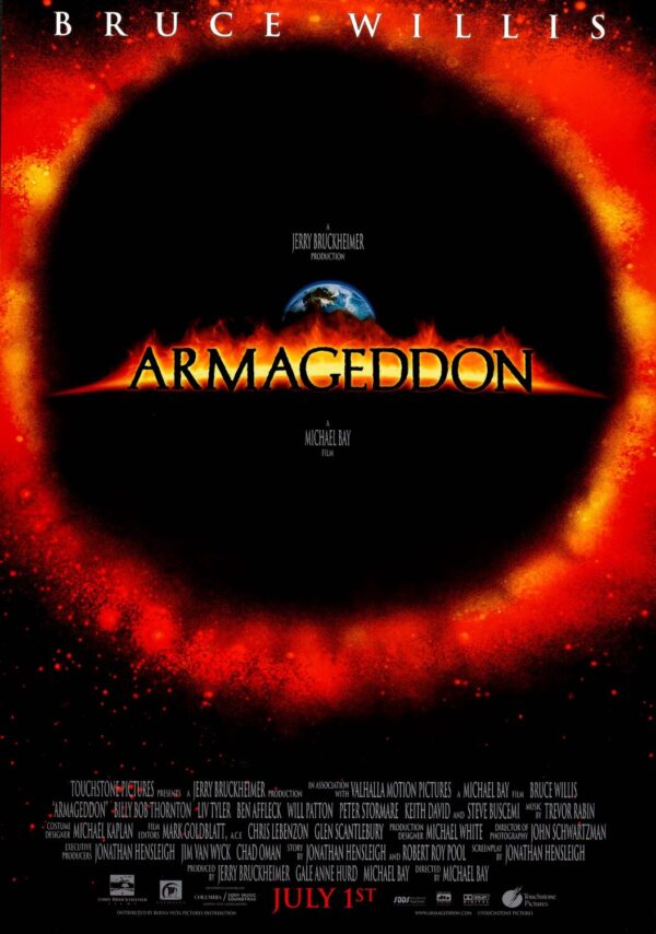 Armageddon Movie Poster - Classic 90's Vintage Poster Print
