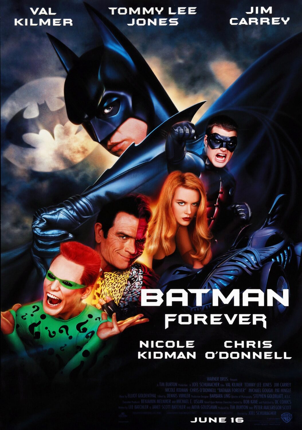 Batman Forever Movie Poster Classic 90's Vintage Poster