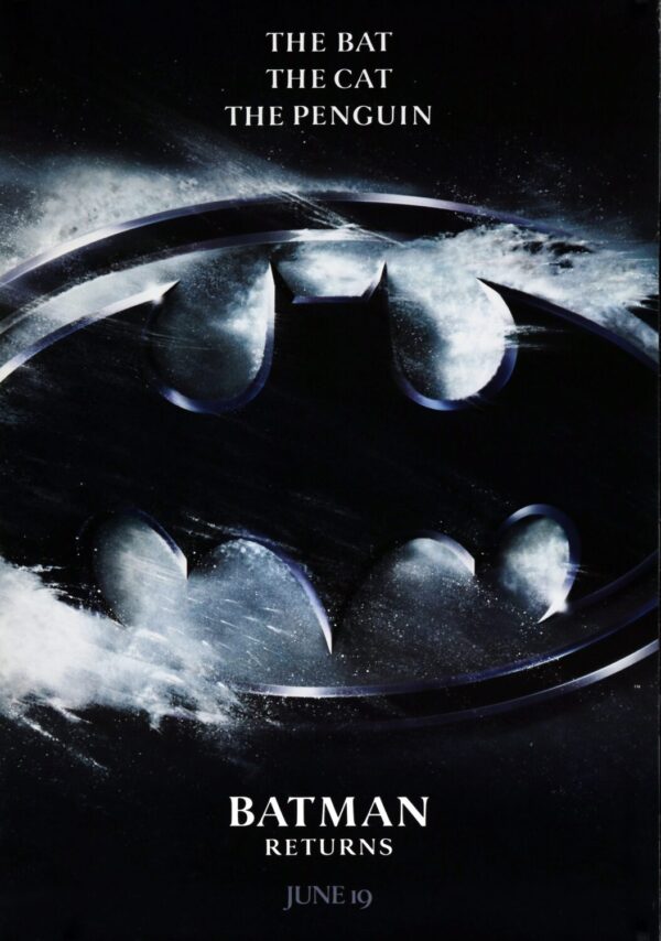Batman Returns Movie Poster - Classic 90's Vintage Poster Print