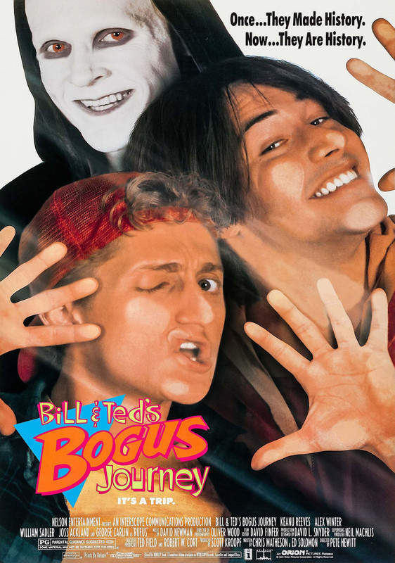 Bill & Ted's Bogus Journey Movie Poster - Classic 90's Vintage Poster Print