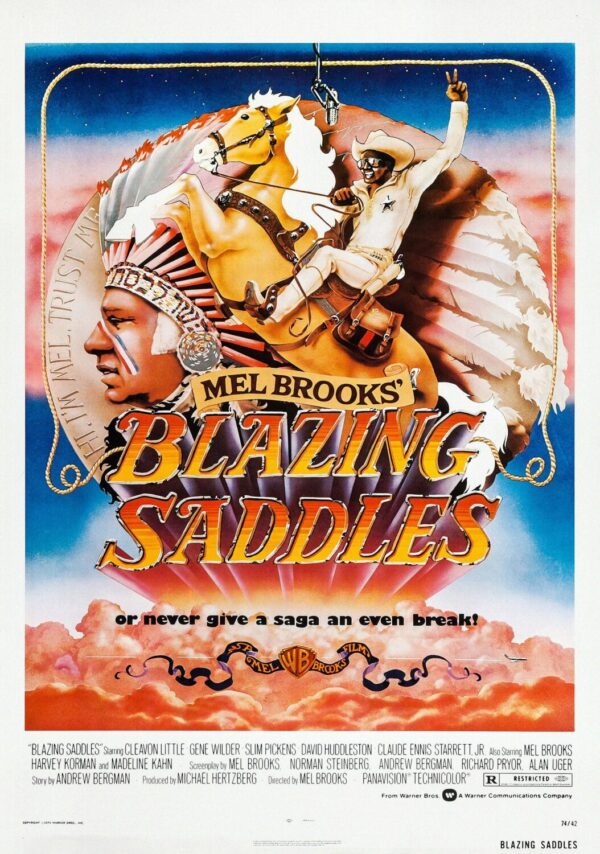 Blazing Saddles Movie Poster - Classic 70's Vintage Poster