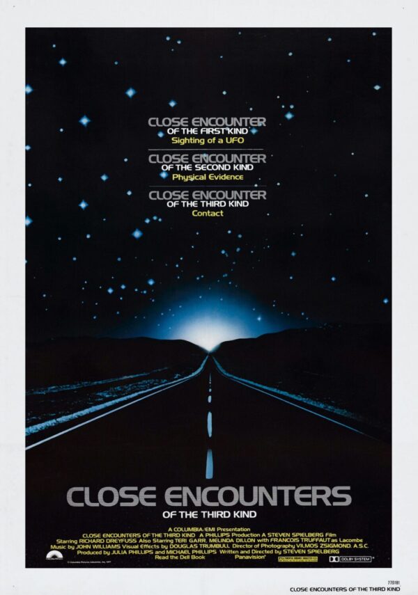Close Encounters of the Third Kind Movie Poster - Classic 70's Vintage Poster Print