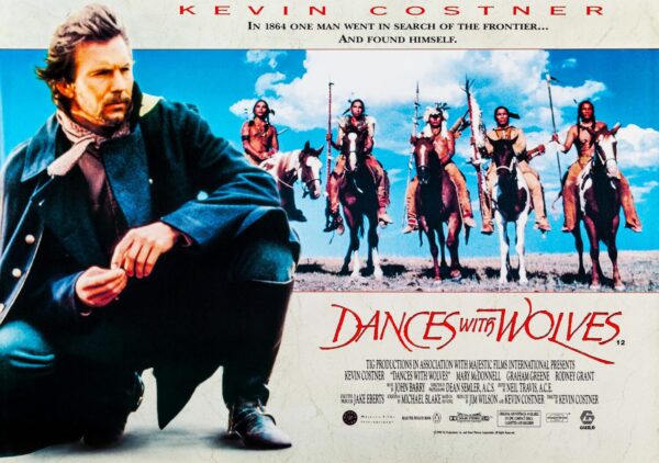Dances with Wolves Movie Poster - Classic 90's Vintage Poster Print
