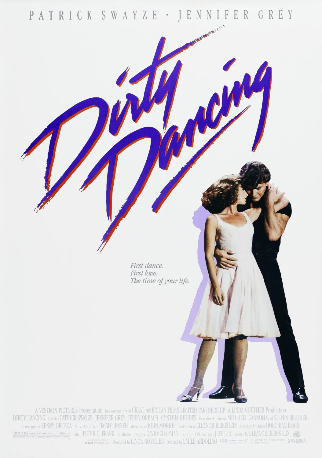 Dirty Dancing Movie Poster - Classic 80's Vintage Poster Print, image size:1054x1500