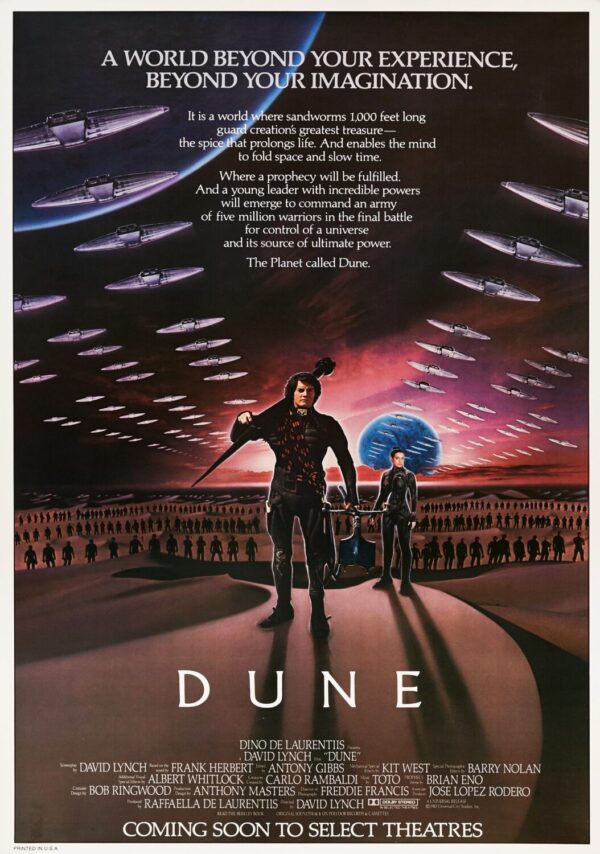 Dune Movie Poster - Classic 80's Vintage Poster Print