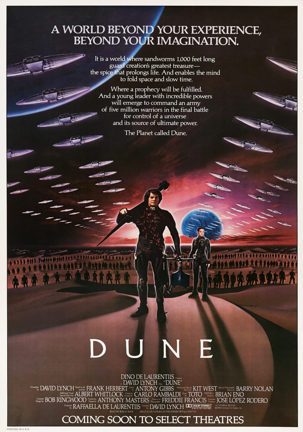 Dune Movie Poster - Classic 80's Vintage Poster Print - prints4u