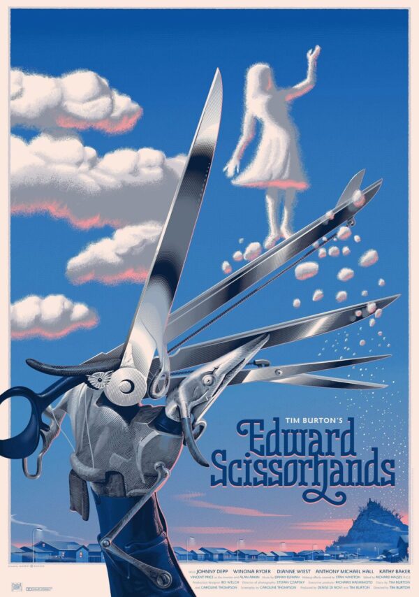 Edward Scissorhands Movie Poster - Classic 90's Vintage Poster